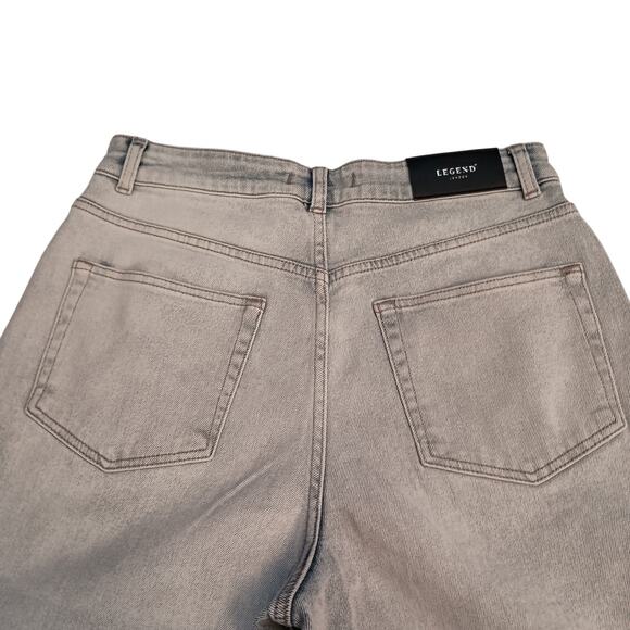 Legend London Women's Barrel Leg, High Waisted, Light Colored Jeans Size 28X29 - Picture 9 of 11